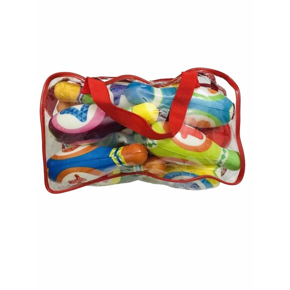 Kids Bowling Set - with 10 Bowling Pins & 2 Balls  One Size Multicolor - Picture 6 of 8
